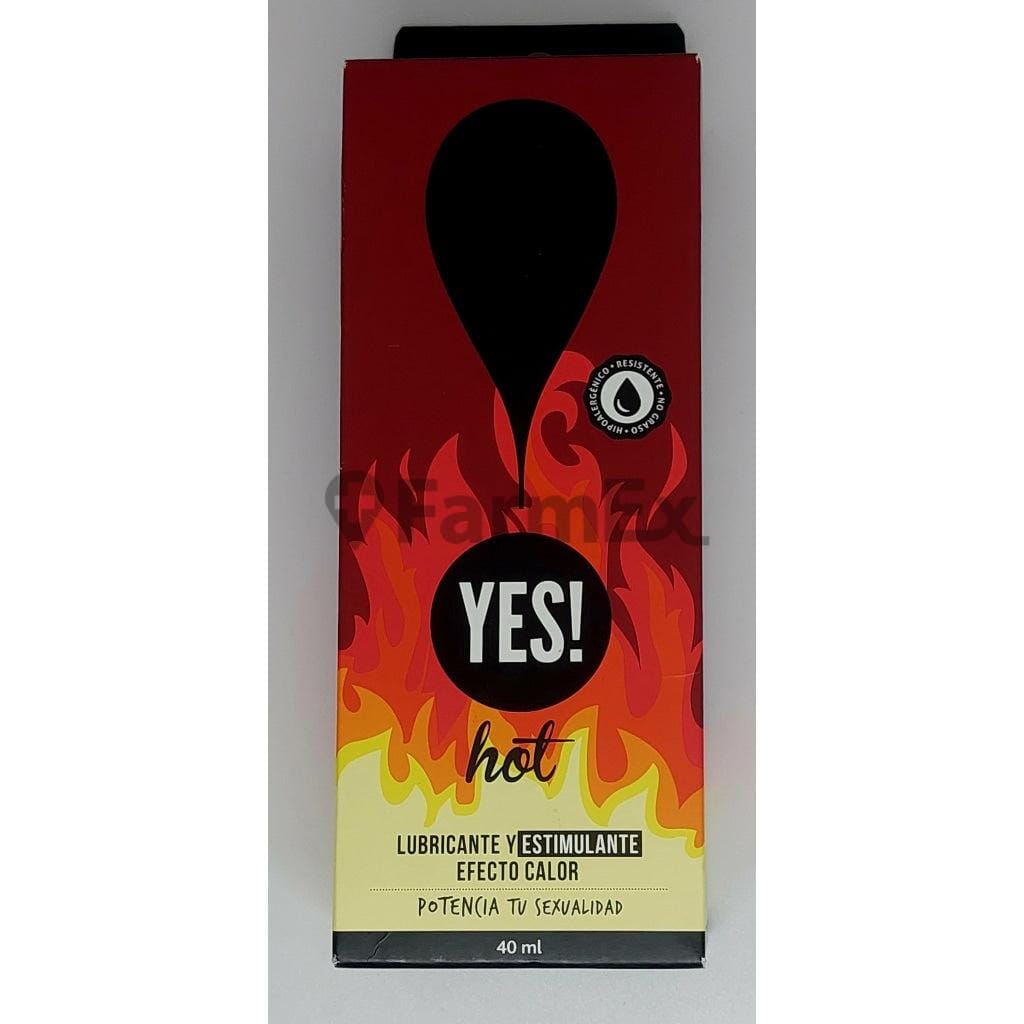 Yes Hot Lubricante Íntimo x 40 mL Farmex-Pluxee-Persistente